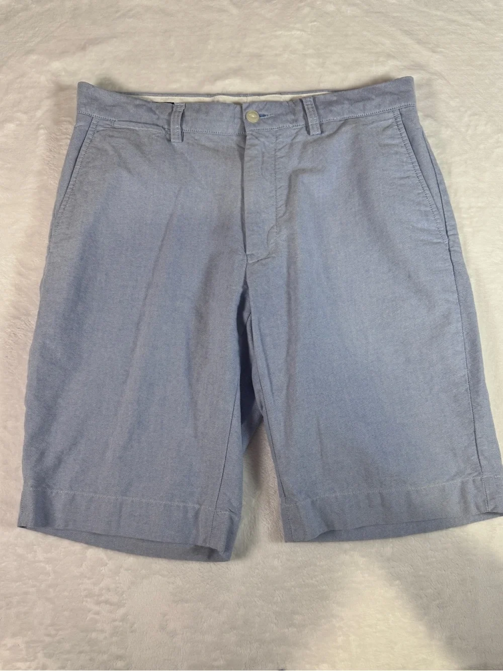 Polo Ralph Lauren Men’s Blue Oxford Golf Shorts 100% Cotton Size 32